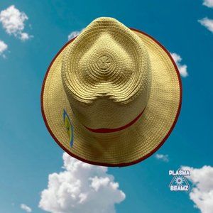 Heart Shaped Tan Straw Hat